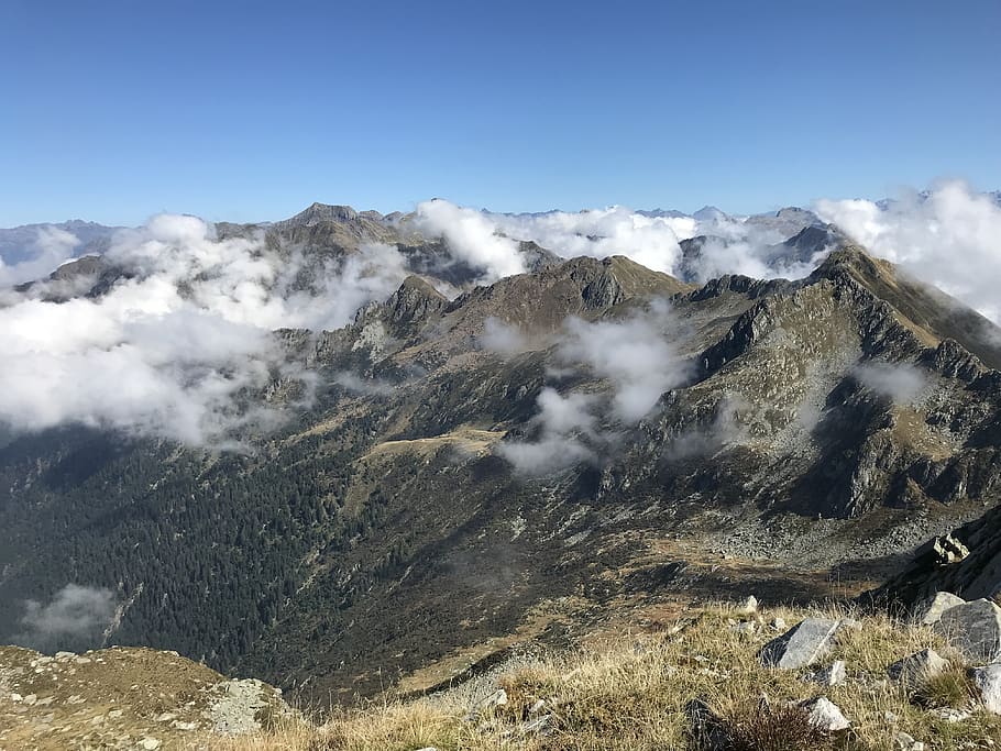 panorama from marmontana, alpine route, alps, alpine, adventure, walk, sky, tops, excursions, hiking