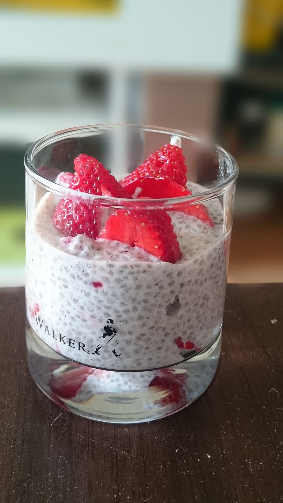 strawberry, chia seeds, pudding, food and drink, fruit, table, berry fruit, food, freshness, healthy eating