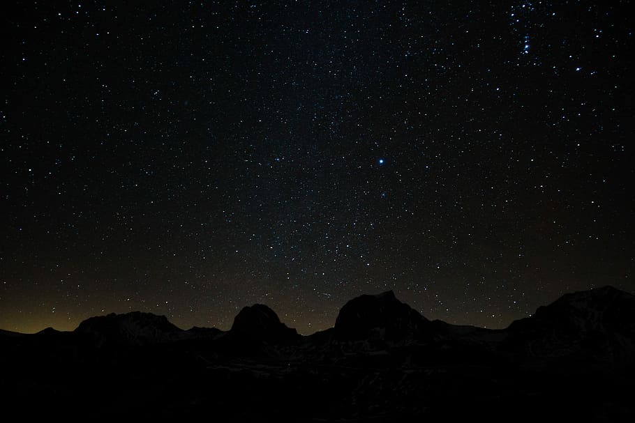 星空 星 山 長時間露光 夕方の空 スイス グルニゲル 夜空 風景 自然 Pxfuel