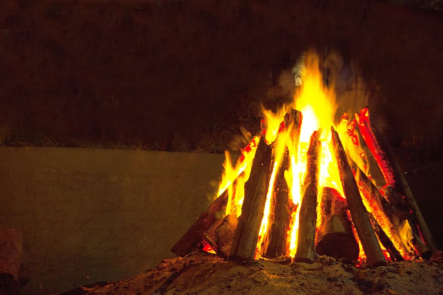 fire, feast of fire, the stake, camp, night, night fire, festa junina, heat, burning, fire - natural phenomenon