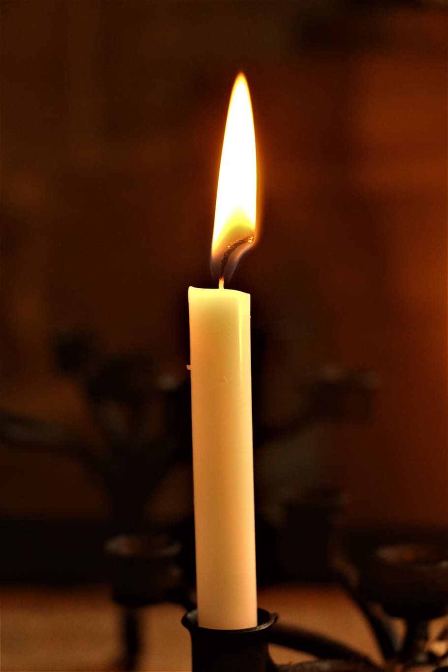candle, candlelight, shiny, mourning, romantic, mood, decoration, deco, flame, bright