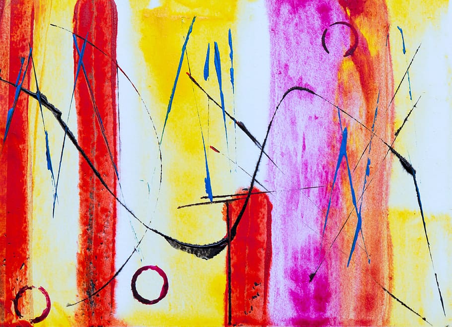 bright, abstract, painting, background, colorful, art, artist, creative, design, paint