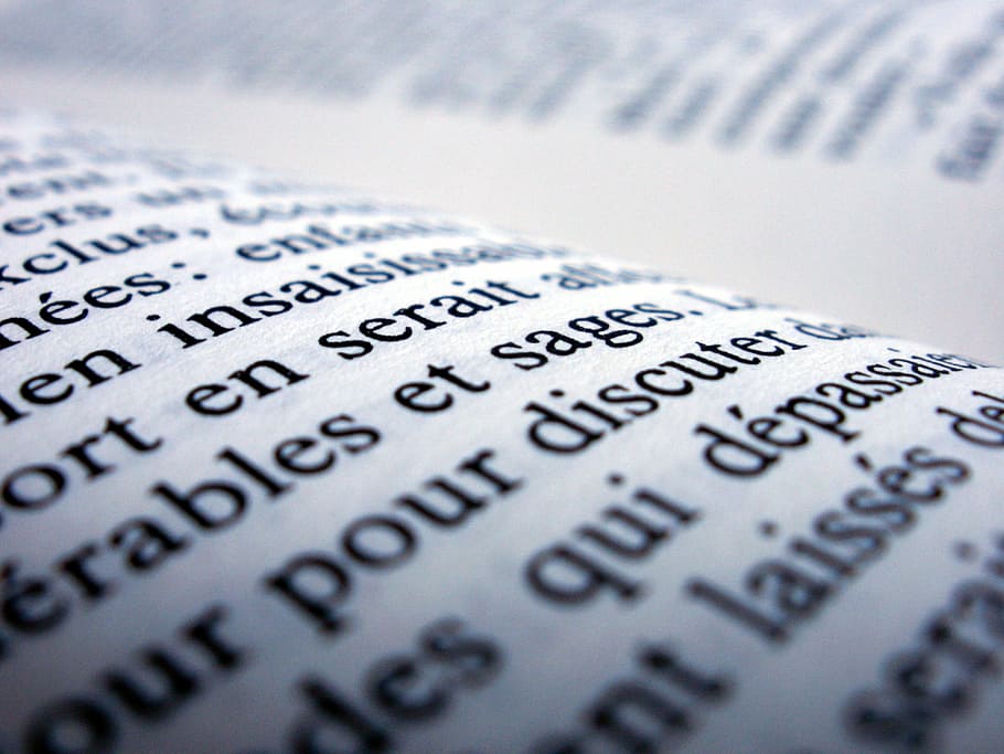 close, opened, book, page, open book, reading, french, culture, text, dictionary