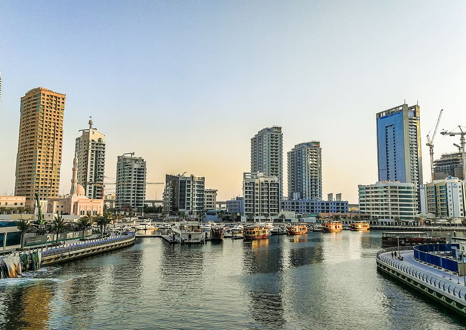 uae, marina, dubai, emirates, architecture, skyscraper, skyline, building, arab, city