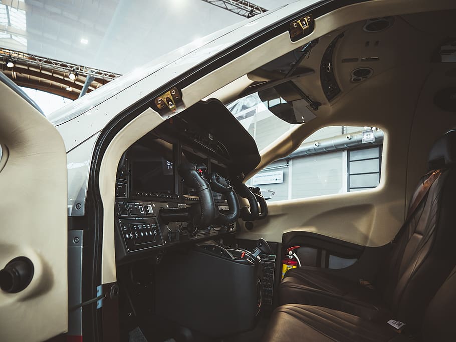 cockpit, modern, instruments, dashboard, technology, interior, speed, aircraft, flying, aero