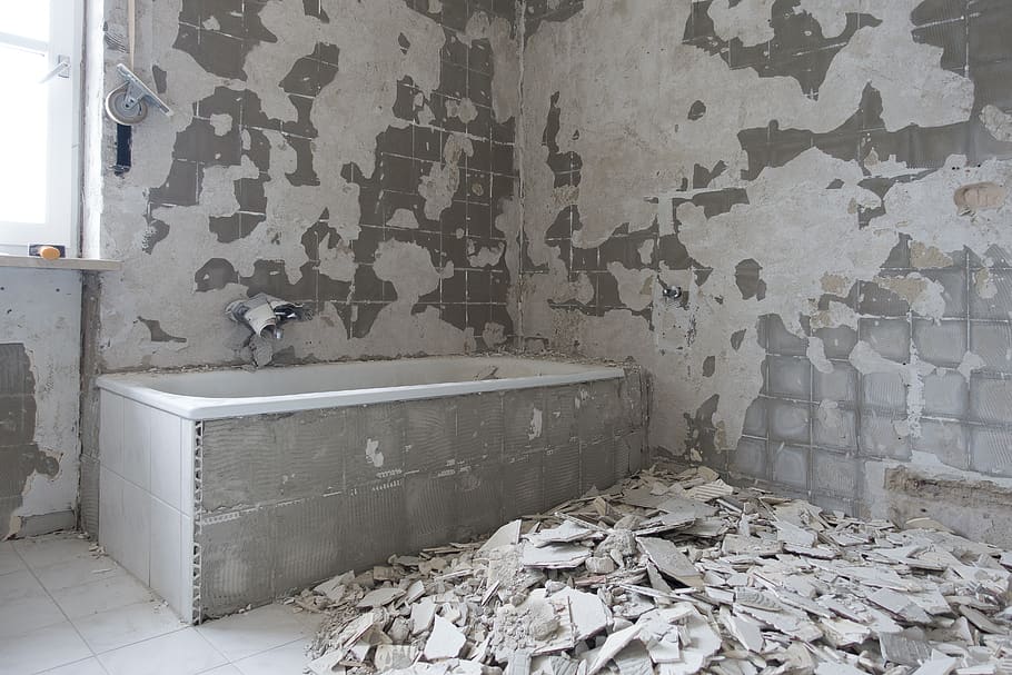 bad, renovation, wall, house, concrete, room, abandoned, wall - building feature, indoors, damaged