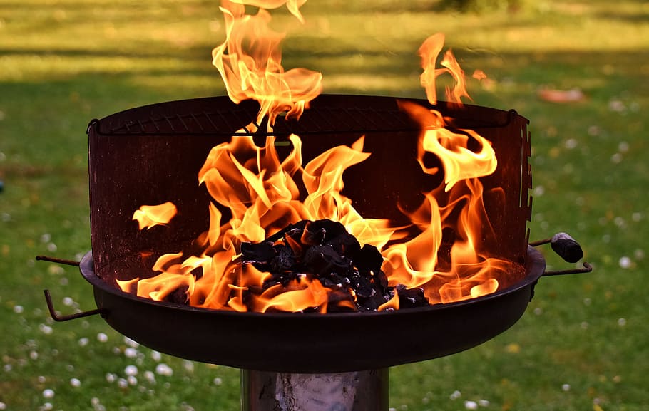 Fire, Flame, Carbon, Burn, Hot, Mood, fire, flame, campfire, fireplace, grill