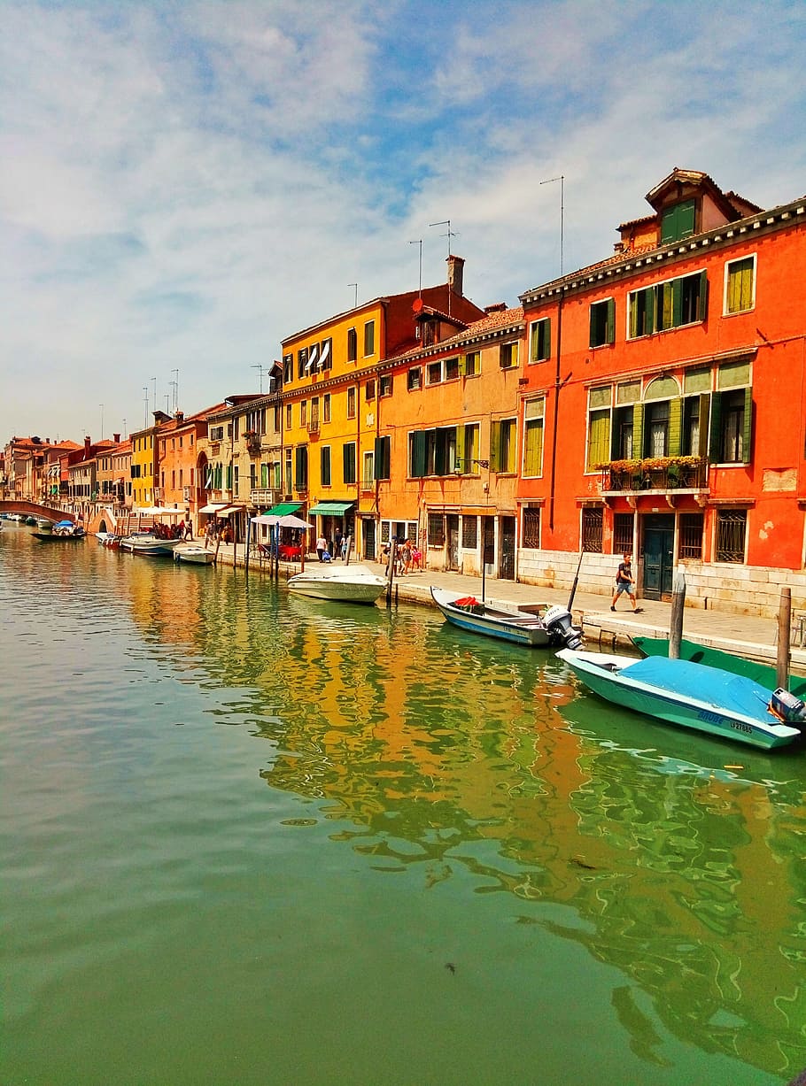 Venesia, perahu, perjalanan, Italia, arsitektur, kota, kanal, pariwisata, venezia, air