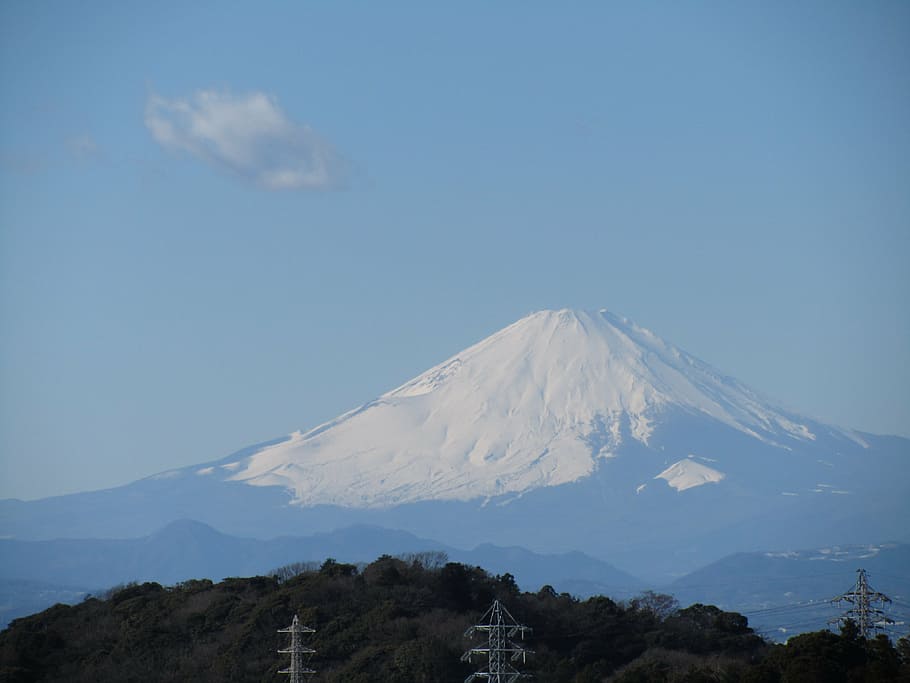 Monte Fuji, Kamakura, diez senderos, día de año nuevo, montaña, nieve, paisaje, reloj, paisajes - naturaleza, belleza en la naturaleza