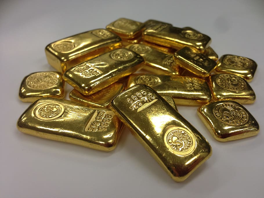 gold bar lot, white, surface, gold, bar, gold bar, gold bullion, bar of gold, gold ingot, bullion