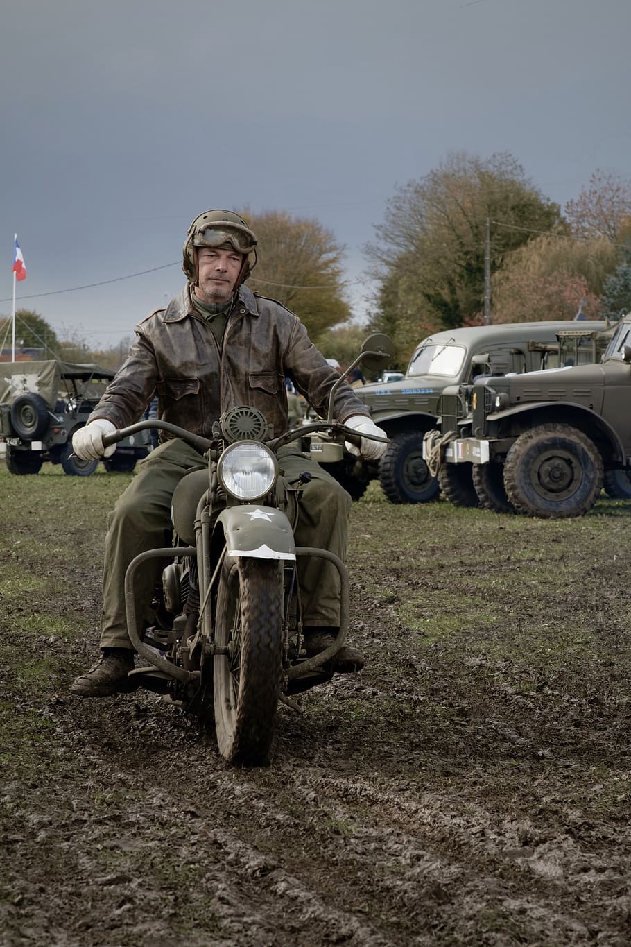second world war, war, ww2, motorcycle, harley davidson, memory, vehicle, khaki, uniform, mode of transportation