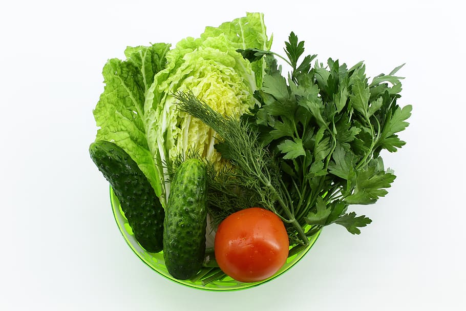 chinese cabbage, food, product, white, background, green, yellow, deep, flower bowl, vegetables