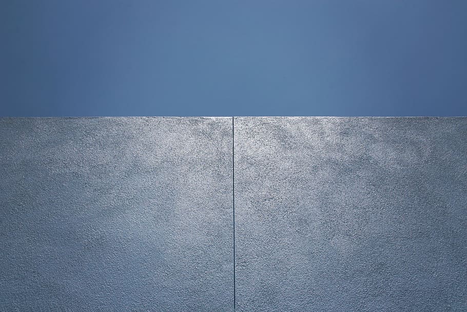 gray concrete surface, wall, blue, building, abstract, geometric, background, painted wall, sky, stucco