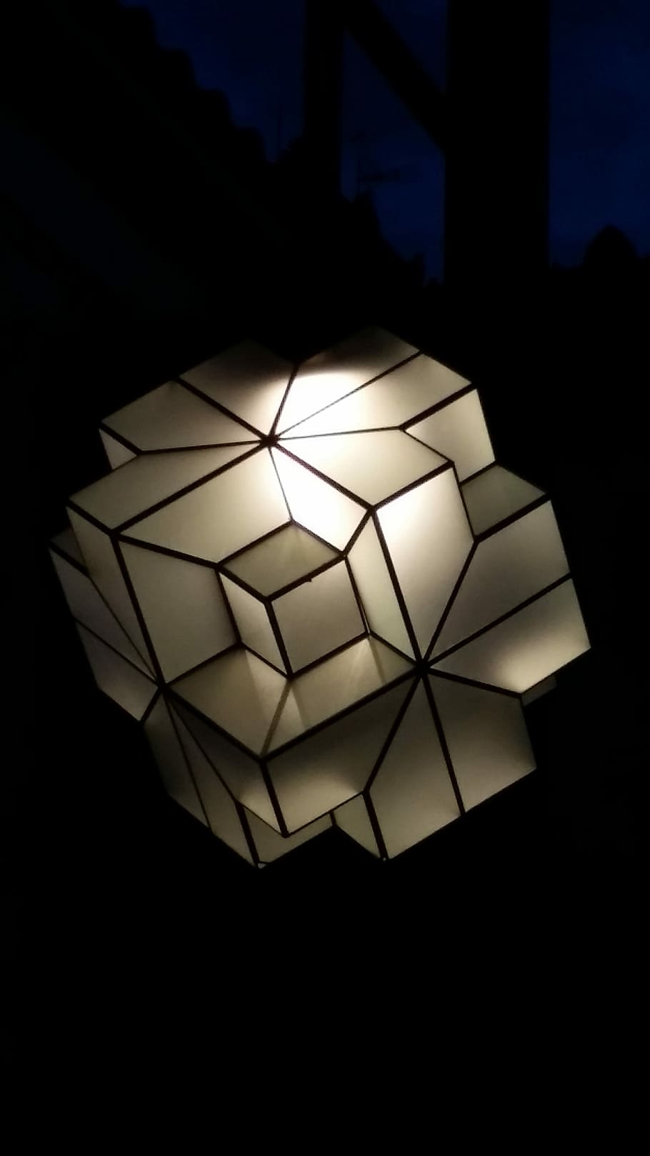 Light, Night, Darkness, Lamp, Maze, light, night, street lamp, three-dimensional Shape, shiny, abstract