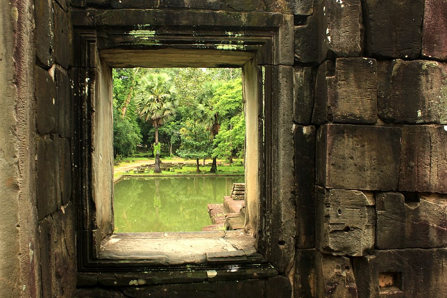 templo, Angkor Watt, ruinas, Angkor, Camboya, piedra, Khmer, turismo, arquitectura, cosechar