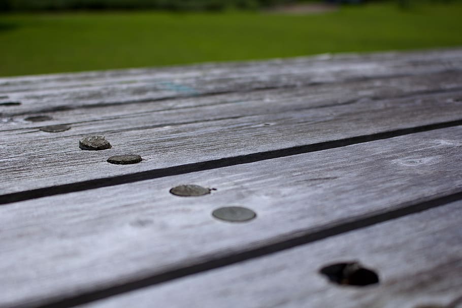 table, wood, park, natural, wood - material, selective focus, close-up, plank, day, textured