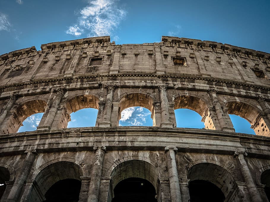 foto colosseum, colosseum, roma, tengara, arsitektur, eropa, kuno, perjalanan, coliseum, tua