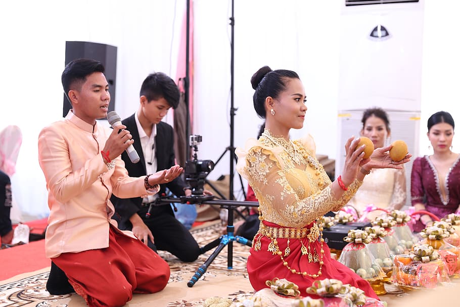 cambodia, wedding, ceremony, culture, traditional, singer, dancer, tradition, young adult, group of people - Pxfuel