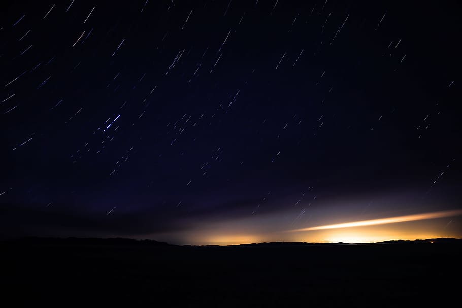 Free download | timelapse photography, starry night time, dark, night