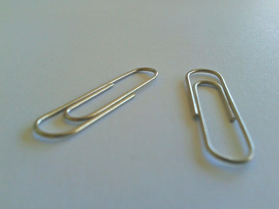 paper clips, clips, clip, paperclip, paper-clip, office, paper clip, metal, office supply, studio shot