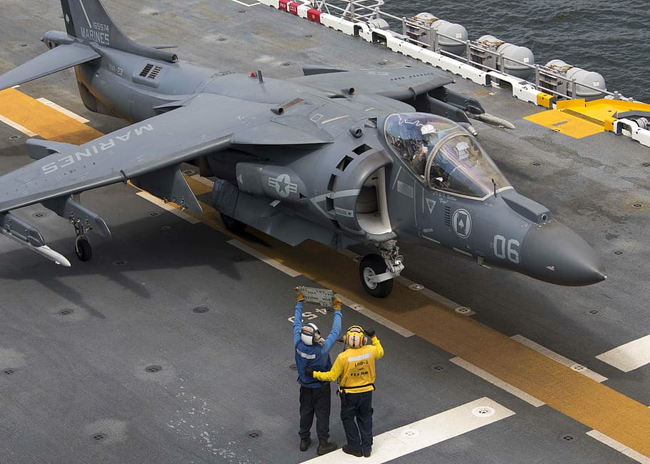 Uss Wasp, Lhd 1, Harrier, USN, AV-8B, 米国海軍, 海兵隊, USMC, 航空機, VTOL