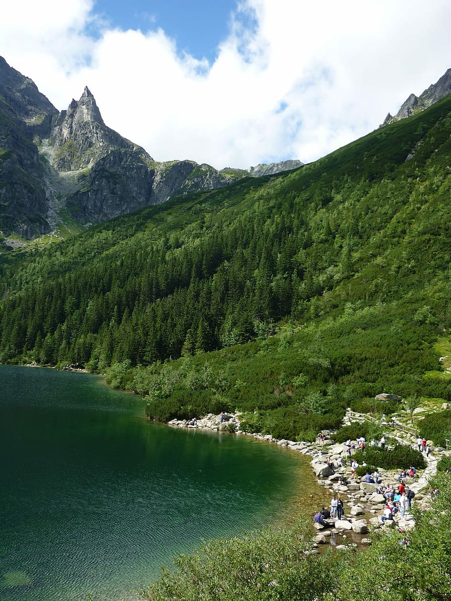 Morskie Oko, Tatry, montañas, monje, lago, polacos tatras, los altos tatras, montaña, paisajes, naturaleza