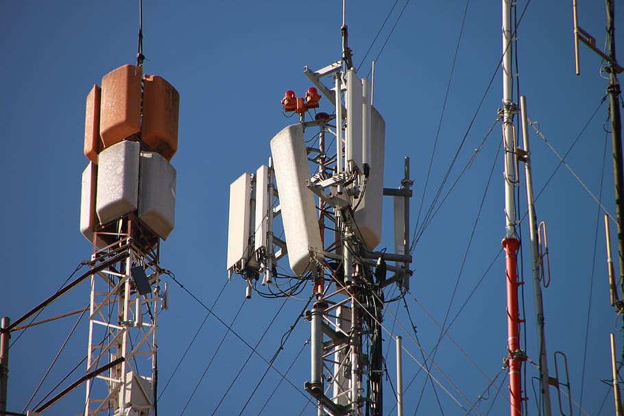 power tower, antenna, antennas, base, building, cell, directional, gsm, omnidirectional, radiation