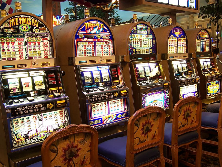 slot machines, Casino, Slot Machine, Gambling, entertainment, vegas, las, indoors, large group of objects, day