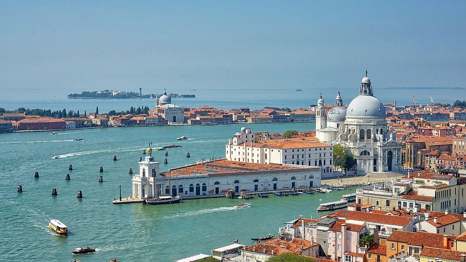 venice, italy, venezia, building exterior, water, architecture, built structure, nautical vessel, transportation, place of worship