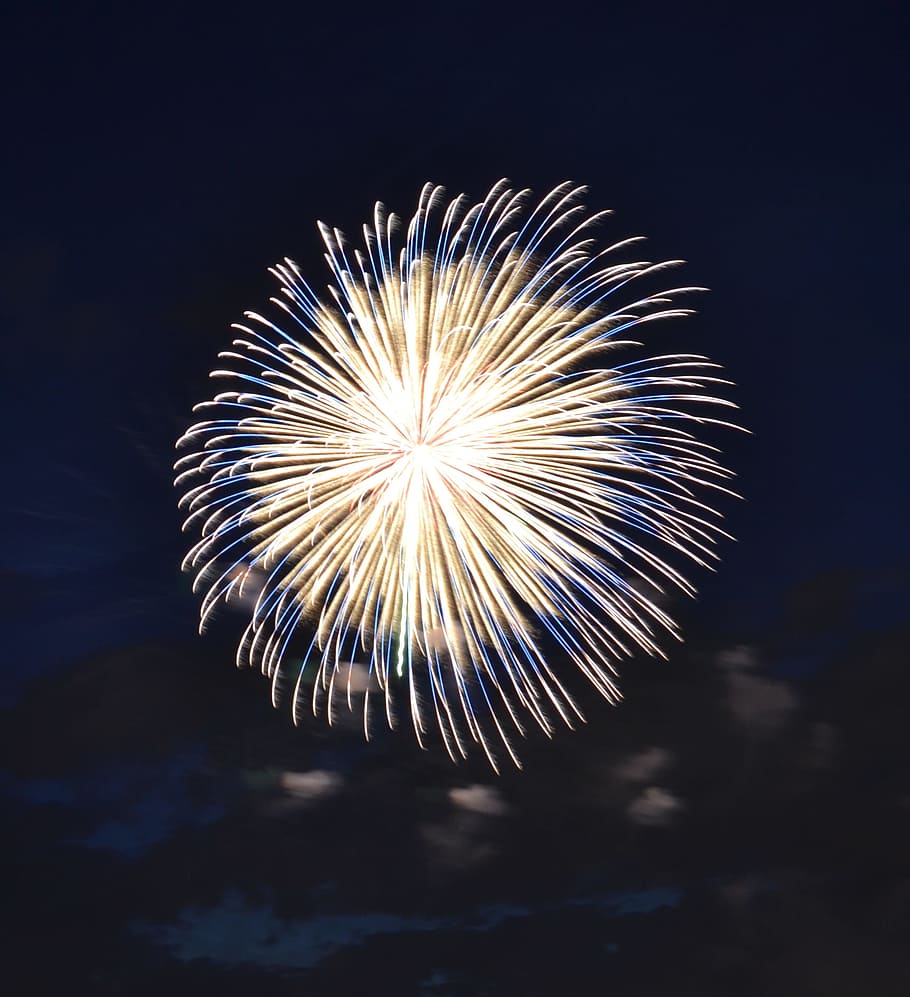 firework display, night, fireworks, explosion, festival, rocket, quarter, new year's eve, firework, motion