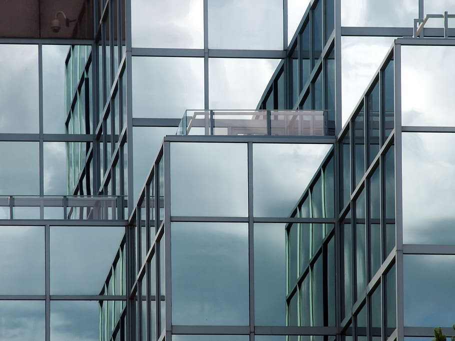 glass, wall, building, architecture, city, modern, business, office, framework, exterior