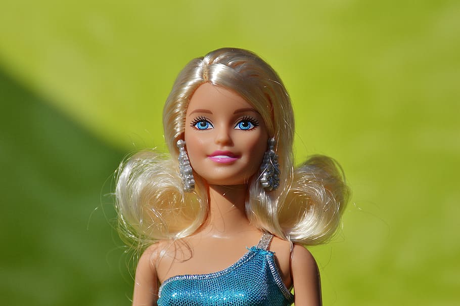 barbie doll, closed, photography, beauty, barbie, pretty, doll, charming, children toys, girl