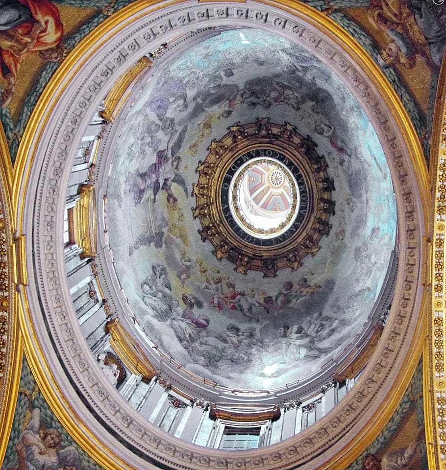 roma, vaticano, san pedro, basílica, papa, capilla, bóveda, decoración, cúpula, fresco