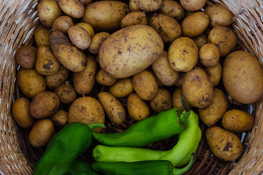 potato, potatoes, vegetables, food, harvest, fresh, eat, healthy, agriculture, vegetable