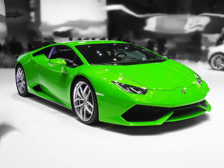 Lamborghini Huracan verde, Automático, Lamborghini, Genebra, Automóvel, verde, carro, esportes Carro, esporte, terra Veículo