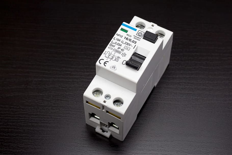 white, black, circuit breaker, circuit breakers, rcds, fault current, electrical engineering, electronics, protection, switch