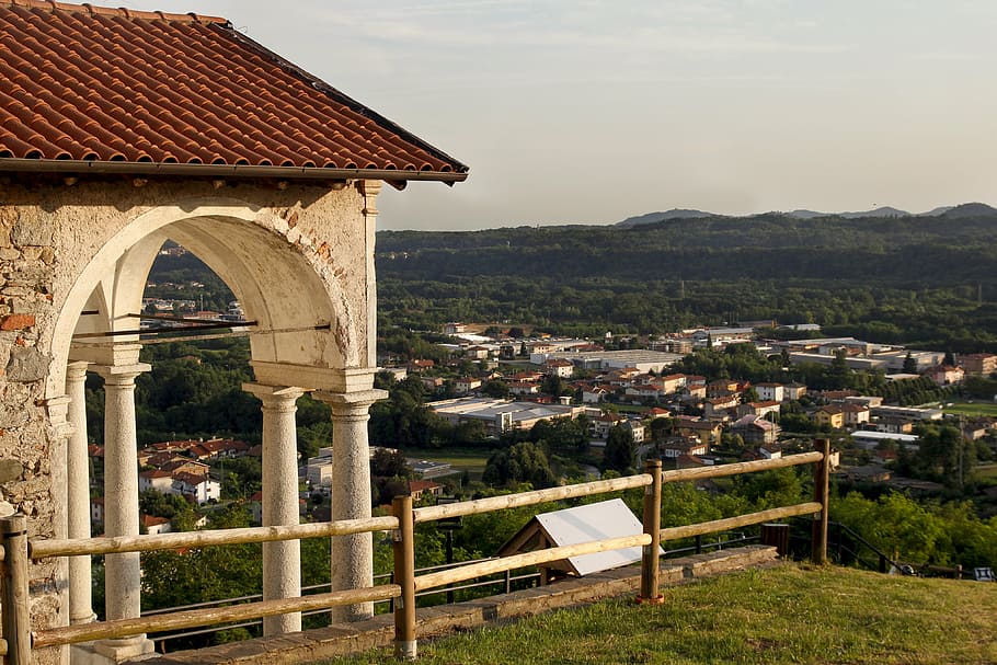 church, landscape, campanile, italy, monuments, monument, tourism, city, sky, nature