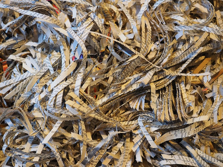 shred papers, shredder, crushed, paper, flakes, paper strip, shredded, shredding, stripes, cut