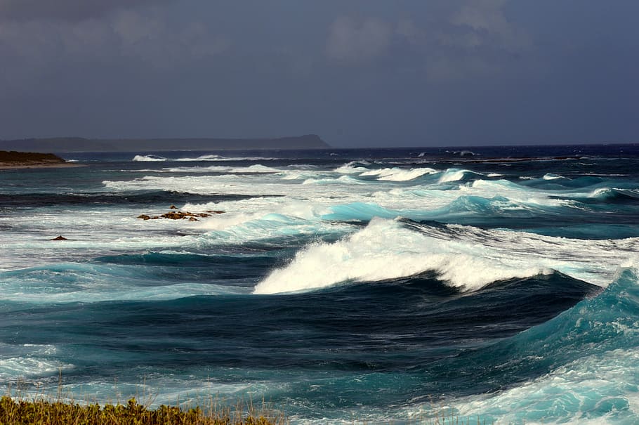 olas del mar, durante el día, tormenta, océano, ola, atlántico, escoria, mar, naturaleza, agua
