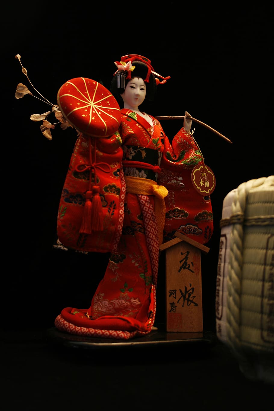 japonés, muñeca, muñeca japonesa, kimono, japón, cultura, asia, sake, en el interior, una persona
