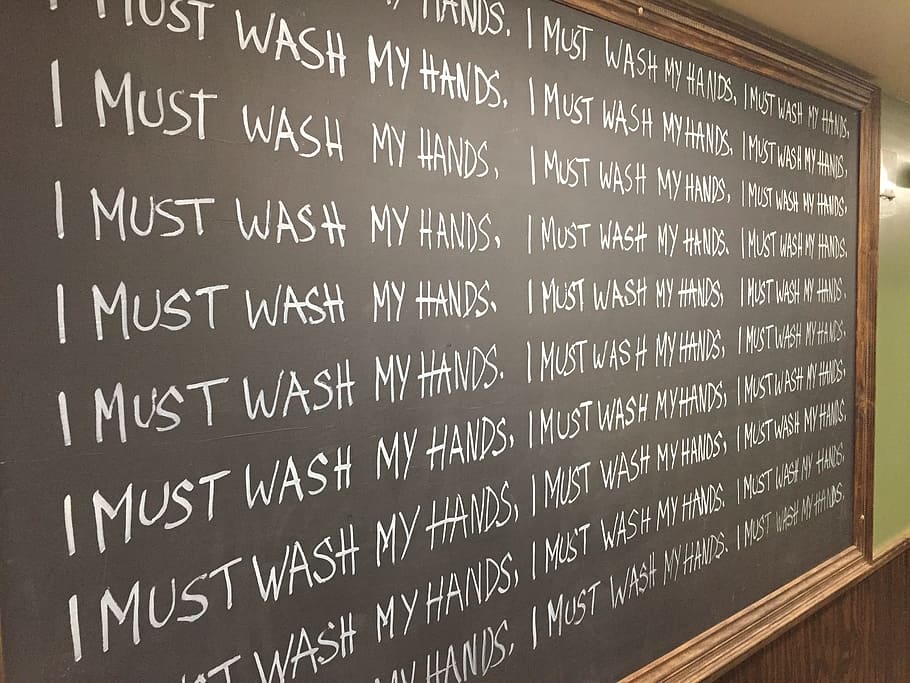 Penalty, School, Write, Repeat, Wash, hands, lines, write it 50 times, sign, soap