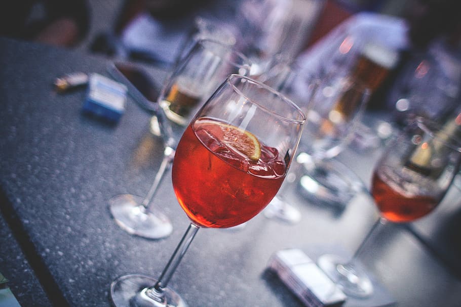 evening party, Evening, Party, Aperol Spritz, alcohol, bar, cafe, drink, wine, drinking Glass