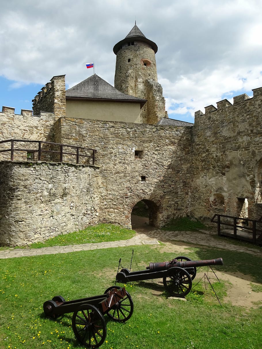 castle, slovakia, ľubovňa, the spiš castle, the museum, monument, architecture, built structure, building exterior, cloud - sky