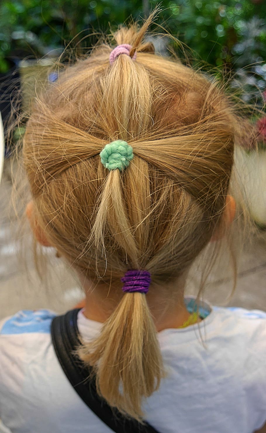 Hair, Kids, Hairstyle, kids hairstyle, blond hair, human hair, one girl  only, braided hair, one person, rear view | Pxfuel