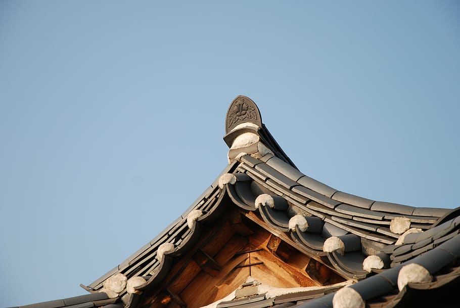 photography, temple roof, traditional, hanok, hahoe village, korean traditional, roof, classic, houses, architecture
