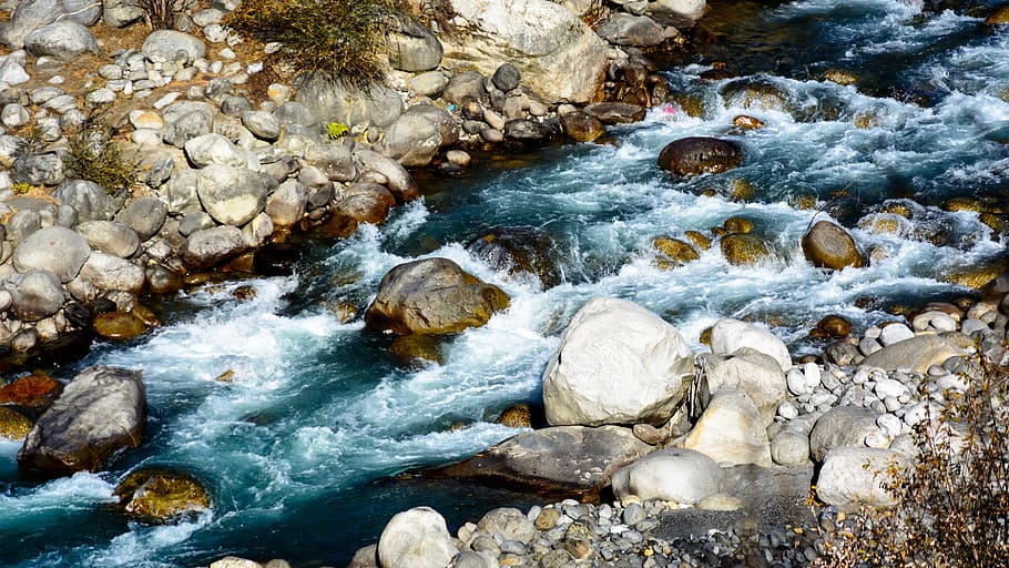 Beas River, River, Beas, Himalayas, river, beas, manali, stream, water, wet, nature
