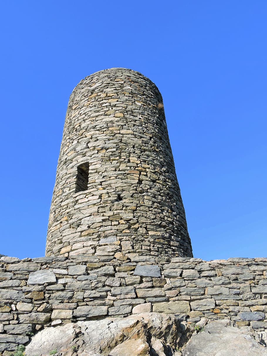 torre, stone, medieval, vernazza, cinque terre, liguria, italy, sky, architecture, history