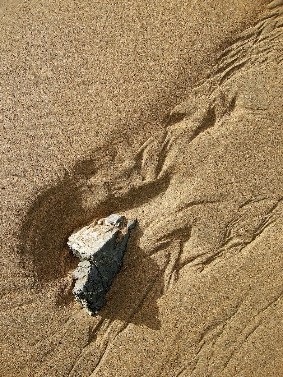 sand, pattern, beach, tide, stream, ripple, textured, shadow, flowing, erosion