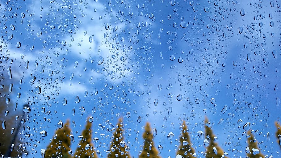 Капли Дождя На Окне Фото