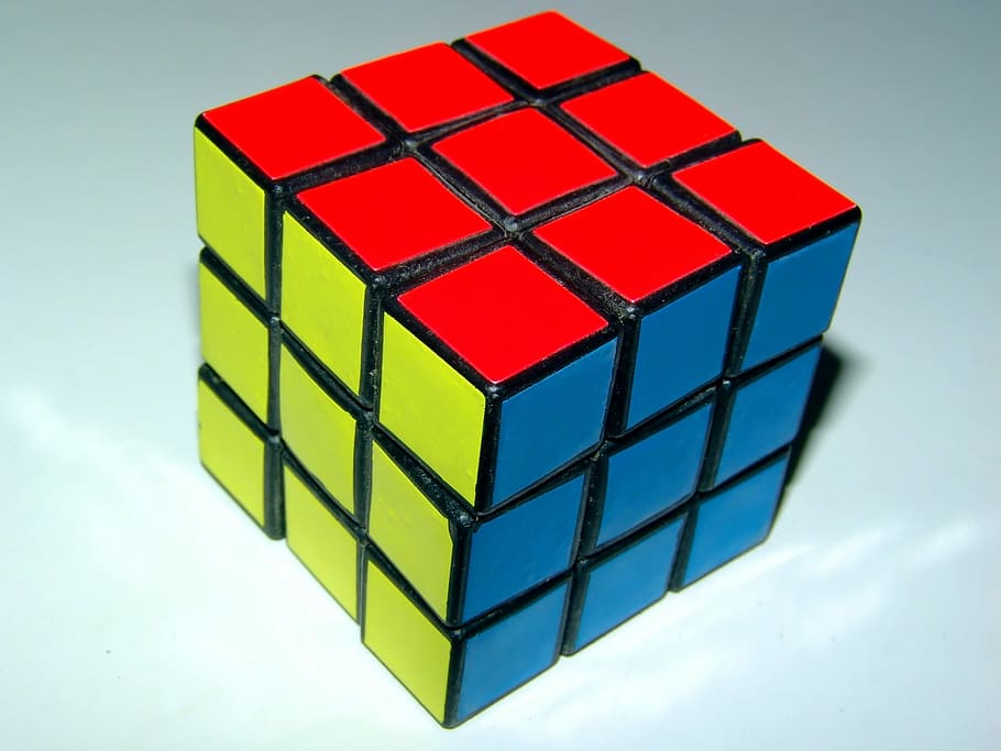 ルービックキューブ ルービック キューブ 赤 黄 青 おもちゃ 幾何学的な形 立方体の形 多色 Pxfuel